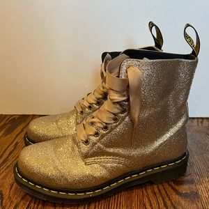 Dr. Martens,  1460 Pascal Glitter, Gold